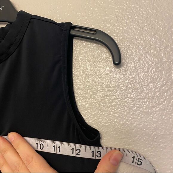 WEISSMAN Dance Costume black jersey Keyhole Back Skater Dress D11782 MC child - Picture 11 of 13